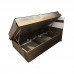 ANGO bed , gray wood grain, white  color,  816399