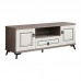 ZEUS 1400 tv cabinet, gray oak + Ivory white, 818750