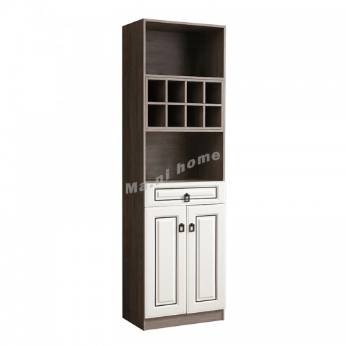 ZEUS 600 Wine cabinet , gray oak + Ivory white, 817737