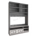 ZEUS Wall Unit, gray oak + Ivory white