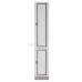 ZEUS Wall Unit, gray oak + Ivory white