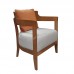 INIZI 620 Leisure chair , white ash + light walnut color, 815391