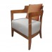 INIZI 620 Leisure chair , white ash + light walnut color, 815391