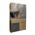 MULTI 1500 cabinet, light oak color+cement color, 813815