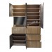 MULTI 1500 cabinet, light oak color+cement color, 813815