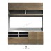 EBONY 組合柜, 夾板, 水泥色, 胡桃木色
