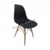EAMES 型格餐椅, 黑色, 櫸木色腳, 811163