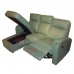 PIEL L shape electrical recliner with storage box, leather, 811273