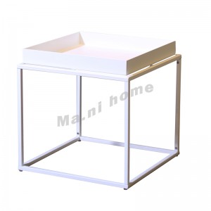 GEO 400 茶几, 白色, 鋼鐵噴塑, 813848