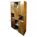 BRICK 1100 bookcase, walnut veneer+grey, 810962