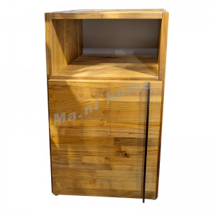 BRICK 600 地柜, 胡桃木飾面+黑色手抽, 810960