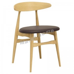 TELYN dining chair, natural color, synthetic leather, brown seat, 811218