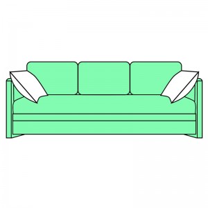 MATTO 2000 三座位布藝梳化布套, 800696 梳化用 ,800697