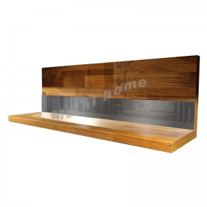 BRICK 1100 掛牆層架, 胡桃木飾面+鏡面, 810959