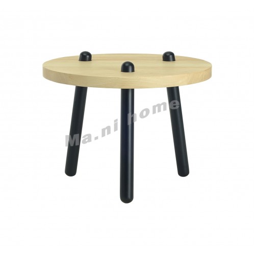 KIMI HIGH coffee table, oak color+black, 810949