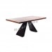BEAMS 1800 dining table, veneer+metal, walnut color, 810126