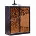 CUBO 900 shoes cabinet w/sliding door, oak veneer+golden color,804911