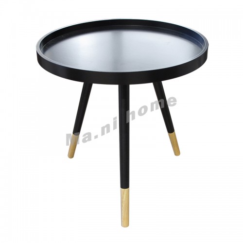 INNIS end table, black+oak color, 811213