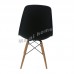 EAMES 型格餐椅, 黑色, 櫸木色腳, 811163