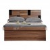 TETRIS bed with hydraulic lift, walnut color+black