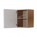 OTARU 500 wall cabinet,  oak veneer+white, 813508