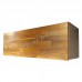 BRICK 1100 wall cabinet, walnut veneer+grey, 810958