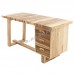 ALINE 1500 desk, white ash+apple wood veneer,803742